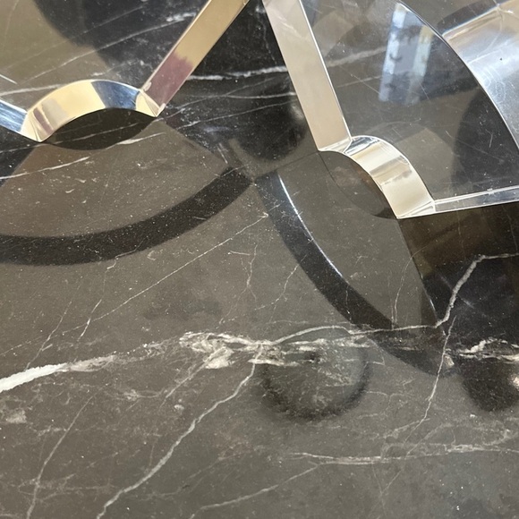 Set of Two Curved Astrolite Lucite Bookends Vintage - Picture 4 of 6